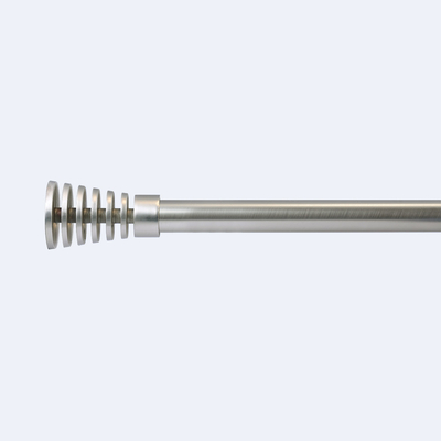 Package Carton Modern style Aluminum Curtain Pipe With Multi head  Shape Finials Customizable Curtain rod Finials